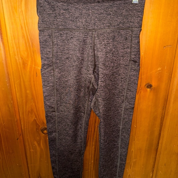 aerie Pants - Aerie Heathered Brown Leggings